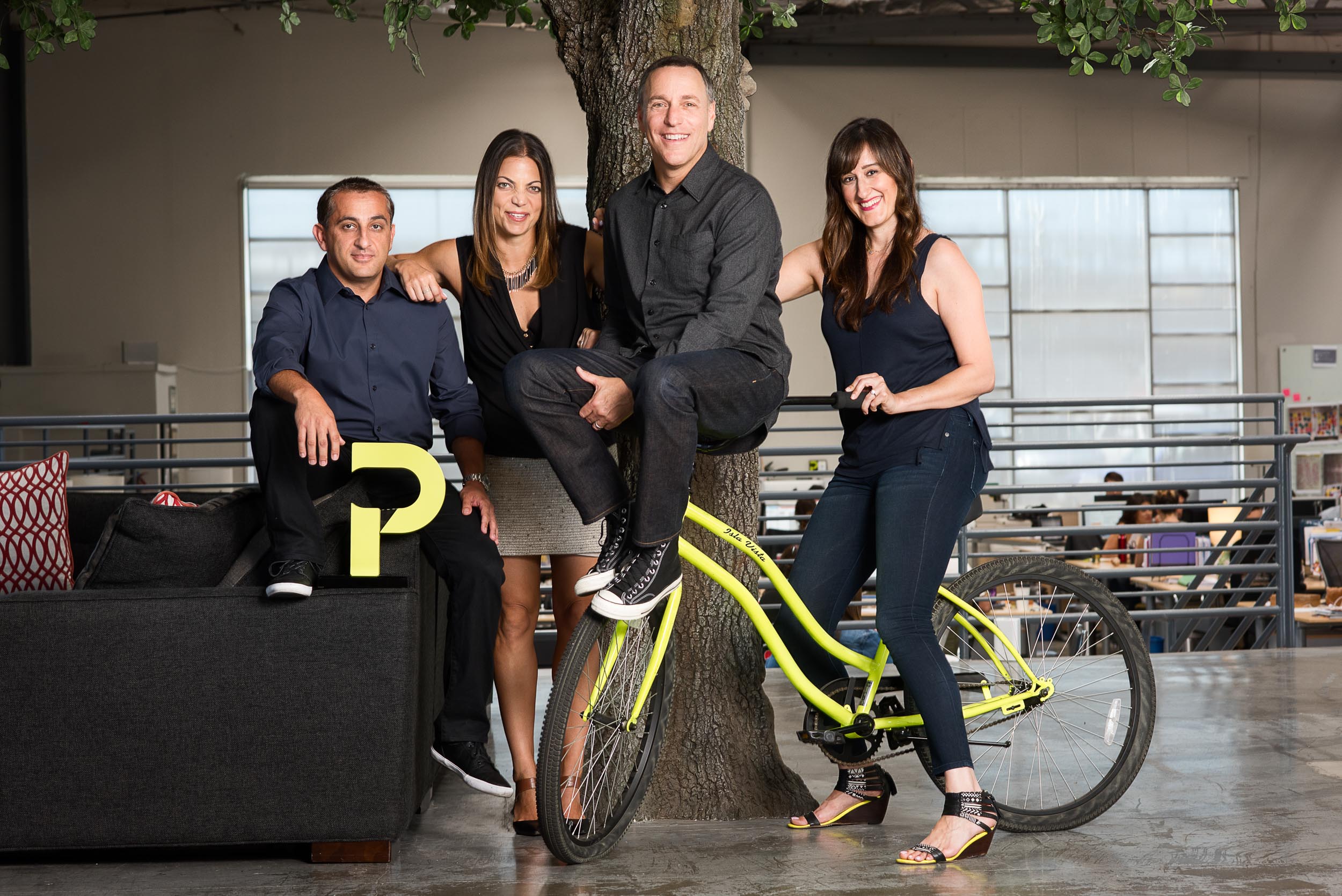 Executive team portrait at the Pitch Advertising Agency in Culver City California.