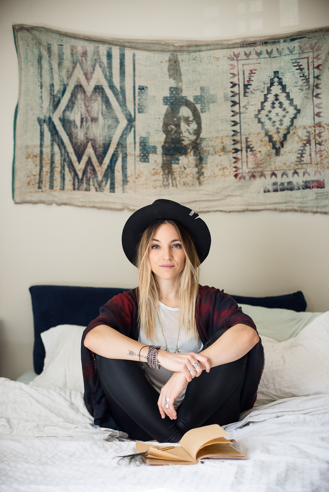 Portrait of Zibbz musician Coco at home in Los Angeles.