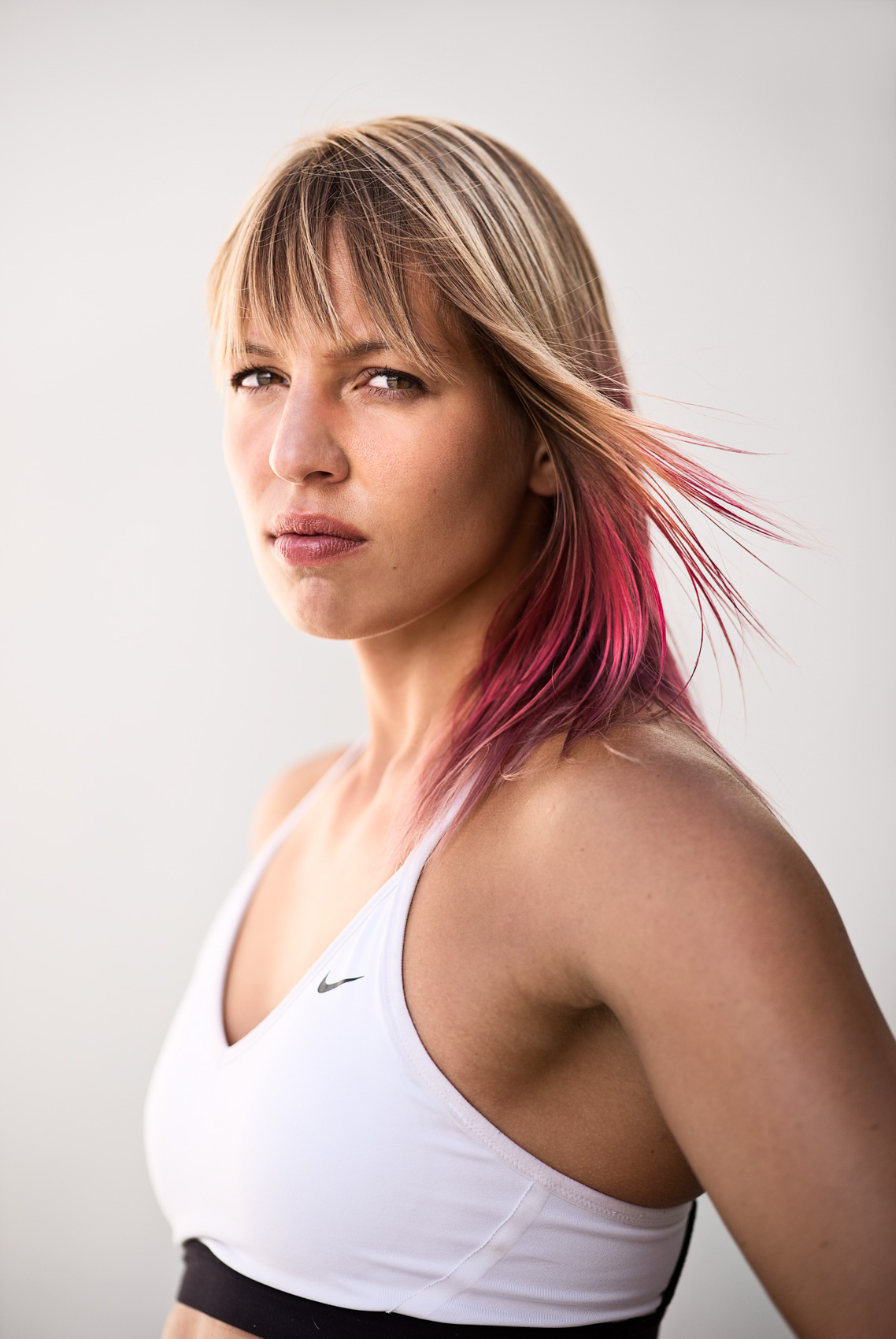 Fitness Lifestyle Portrait of female athlete and fitness trainer in Venice Beach, Calif.